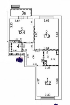 Продам двухкомнатную (2-комн.) квартиру, Константина Федина ул, 5, Москва г