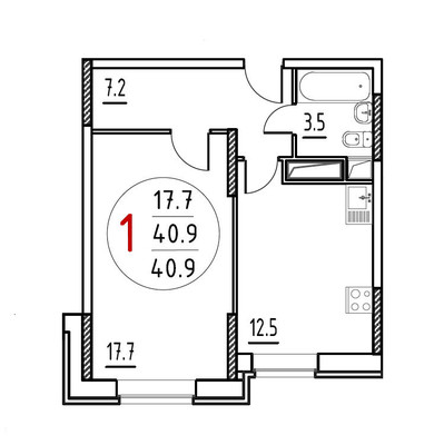 Продам однокомнатную (1-комн.) квартиру, им Владимира Махалина мкр, 33, Дмитров г