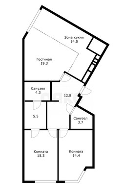 Продам трехкомнатную (3-комн.) квартиру, Академика Волгина ул, 2, Москва г