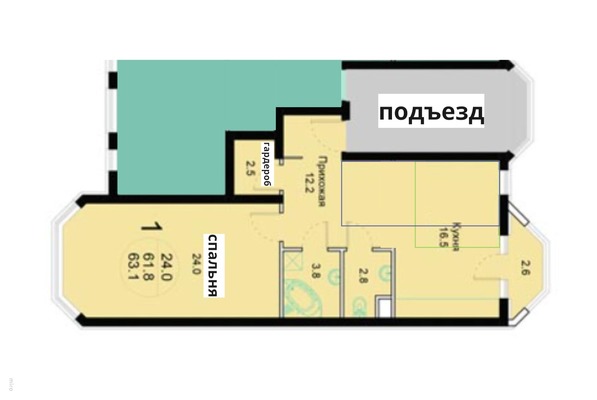 Продам двухкомнатную (2-комн.) квартиру, Дмитровская ул, 39к2, Базарово д
