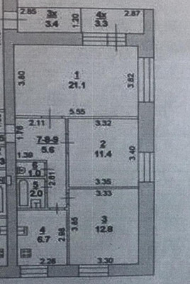 Продам трехкомнатную (3-комн.) квартиру, Каширская ул, 8/2, Ростов-на-Дону г