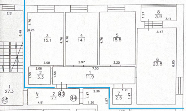 Продам трехкомнатную (3-комн.) квартиру, П.Панина ул, 12, Калининград г