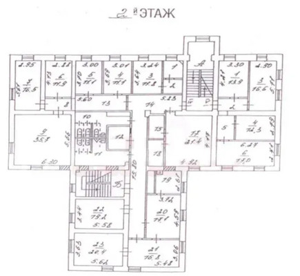 Продам офисное помещение 1 550 м2, Новая Басманная ул, 14к4, Москва г