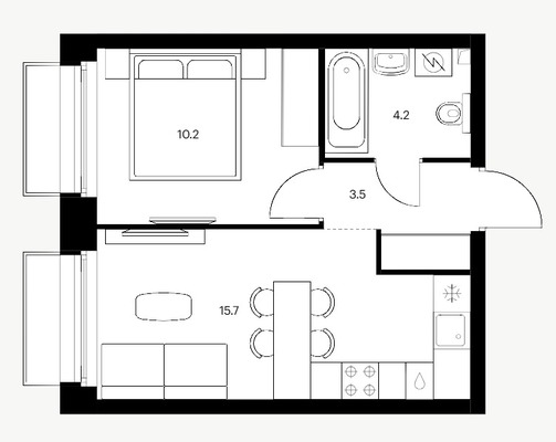 Продам однокомнатную (1-комн.) квартиру, Халитова ул, 4к2, Казань г