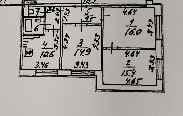 Продам трехкомнатную (3-комн.) квартиру, Шлиссельбургский пр-кт, 12Ак1, Санкт-Петербург г