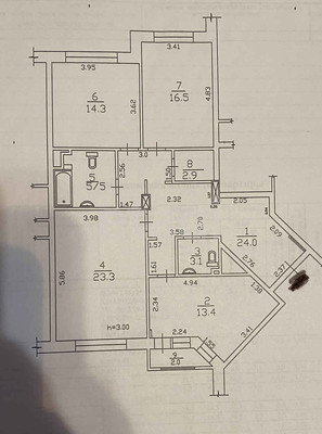 Продам трехкомнатную (3-комн.) квартиру, Зеленодольская ул, 1, Ханты-Мансийск г