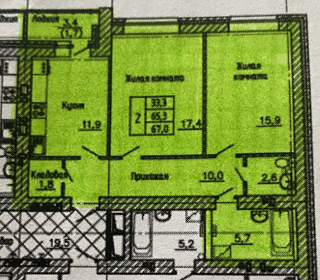 Продам двухкомнатную (2-комн.) квартиру, Независимости ул, 82/1, Воронеж г