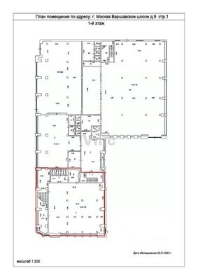 Сдам офисное помещение 850 м2, Варшавское ш, 9 1Б, Москва г