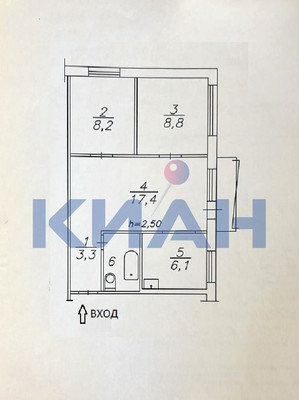 Продам трехкомнатную (3-комн.) квартиру, Ульяновский пр-кт, 8, Красноярск г