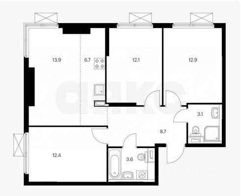 Продам многокомнатную квартиру, Очаковское ш, 5к2, Москва г