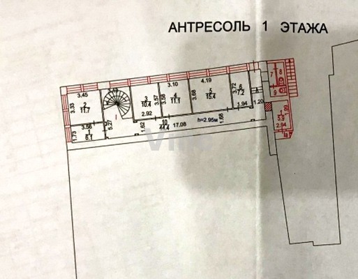 Сдам офисное помещение 600 м2, Садовая-Самотёчная ул, 15/1, Москва г