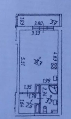 Продам однокомнатную (1-комн.) квартиру, Старорусский пр-кт, 5к1, Шушары п