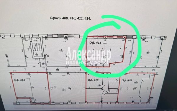 Сдам офисное помещение 105,8 м2, Барочная ул, 10к1, Санкт-Петербург г