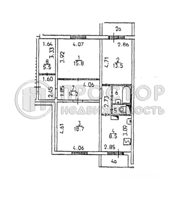 Продам трехкомнатную (3-комн.) квартиру, Шарикоподшипниковская ул, 12, Москва г