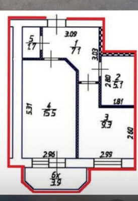 Продам двухкомнатную (2-комн.) квартиру, 1-я Баррикадная ул, 24, Ростов-на-Дону г