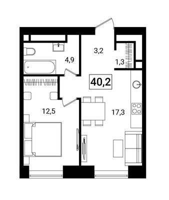 Продам двухкомнатную (2-комн.) квартиру, Дмитровский проезд, 1, Москва г