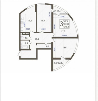 Продам трехкомнатную (3-комн.) квартиру, им. Валерия Гассия ул, 4/7к2, Краснодар г