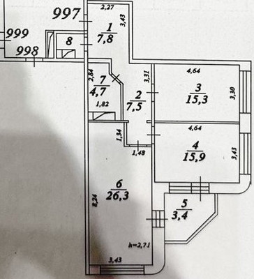 Продам двухкомнатную (2-комн.) квартиру, Угрешская ул, 32, Дзержинский г