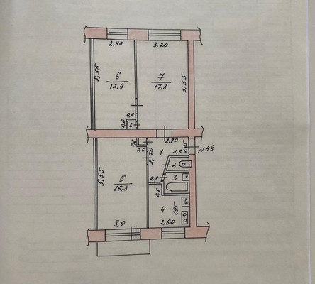 Продам трехкомнатную (3-комн.) квартиру, Бакалейная ул, 48а, Казань г