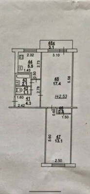 Продам двухкомнатную (2-комн.) квартиру, Тружеников ул, 4, Ростов-на-Дону г