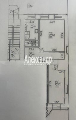 Продам двухкомнатную (2-комн.) квартиру, Восстания ул, 42, Санкт-Петербург г