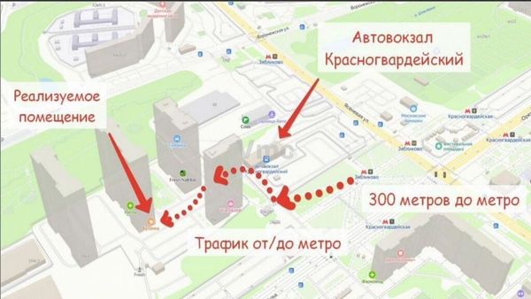 Продам коммерческое помещение 62 м2, Ореховый б-р, 24к3, Москва г