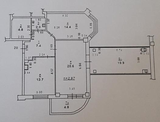 Продам трехкомнатную (3-комн.) квартиру, Ульяновская ул, 44/10, Ростов-на-Дону г