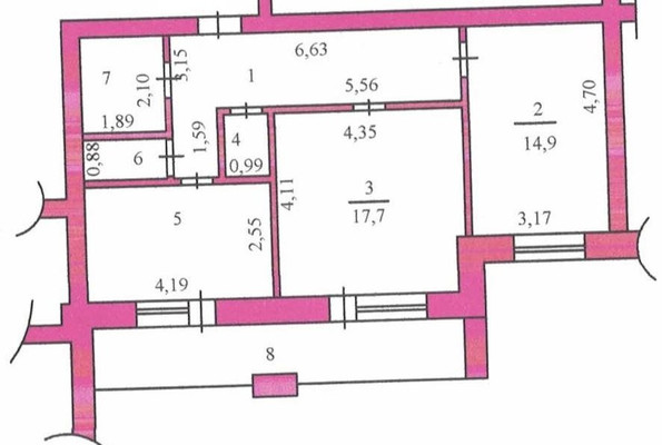 Продам двухкомнатную (2-комн.) квартиру, Калинина ул, 91, Пенза г