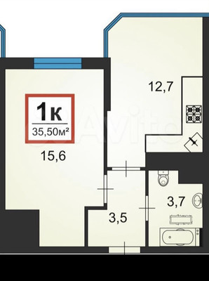 Продам однокомнатную (1-комн.) квартиру, Анапское ш, 32к6, Анапа г