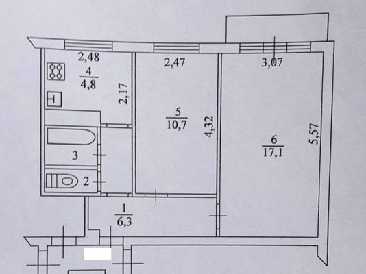 Продам двухкомнатную (2-комн.) квартиру, Чехова ул, 18, Гатчина г