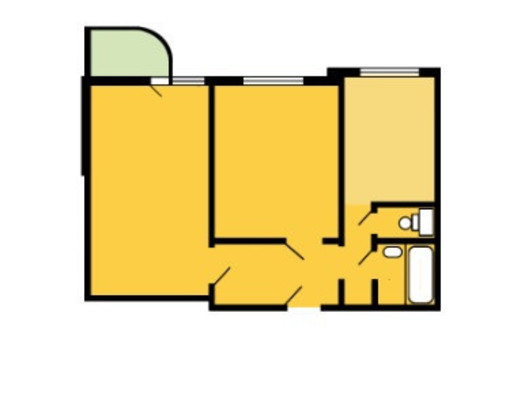 Продам двухкомнатную (2-комн.) квартиру, Мытищинская ул, 24, Троицкое с