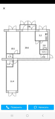 Продам трехкомнатную (3-комн.) квартиру, Комсомольская ул, 17а, Октябрьский г