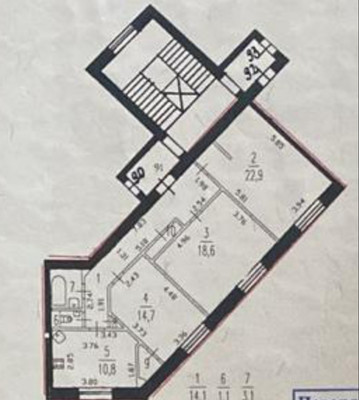Продам трехкомнатную (3-комн.) квартиру, Типанова ул, 4, Санкт-Петербург г