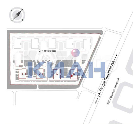 Продам двухкомнатную (2-комн.) квартиру, Петра Подзолкова ул, 15Б, Красноярск г