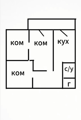 Продам трехкомнатную (3-комн.) квартиру, Щорса ул, 37к1, Рязань г