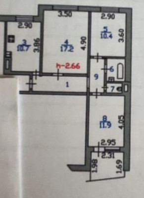 Продам трехкомнатную (3-комн.) квартиру, Шошина ул, 13, Иваново г