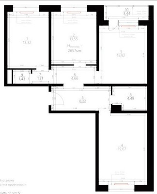 Продам трехкомнатную (3-комн.) квартиру, Южный (Южная Битца мкр.) б-р, 4, Битца п