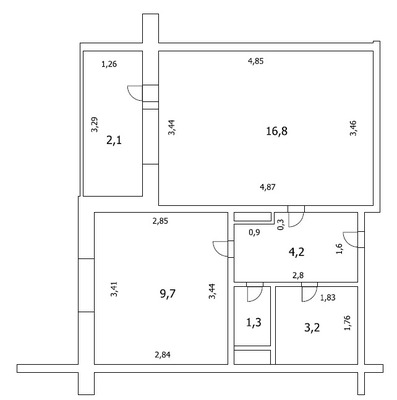 Продам однокомнатную (1-комн.) квартиру, Комиссара Габишева ул, 6, Казань г
