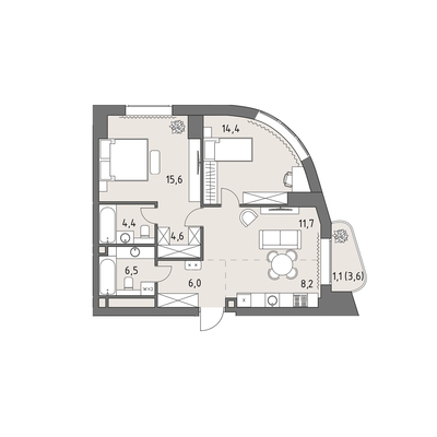 Продам трехкомнатную (3-комн.) квартиру (долевое), Верейская ул, 12, Москва г