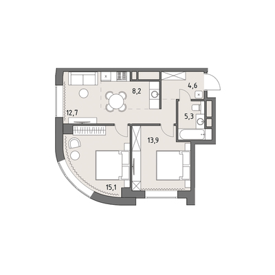 Продам трехкомнатную (3-комн.) квартиру (долевое), Верейская ул, 12, Москва г