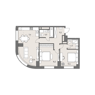 Продам трехкомнатную (3-комн.) квартиру (долевое), Верейская ул, 12, Москва г