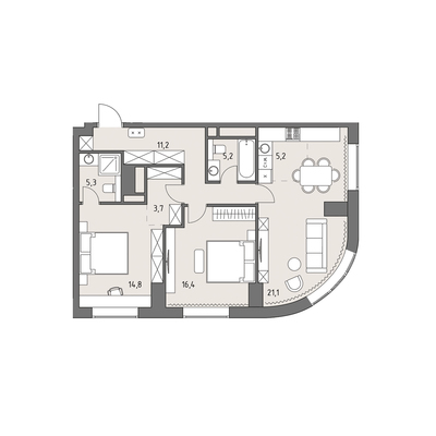 Продам трехкомнатную (3-комн.) квартиру (долевое), Верейская ул, 12, Москва г