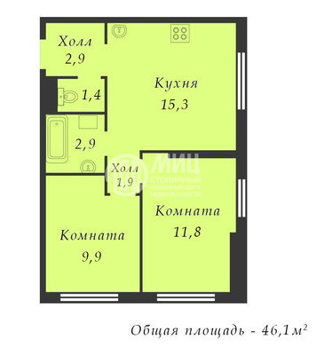 Продам двухкомнатную (2-комн.) квартиру (долевое), Иловайская ул, 2, Москва г