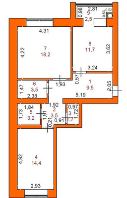 Продам двухкомнатную (2-комн.) квартиру, Медведево ул, 84ка, Медведево пгт
