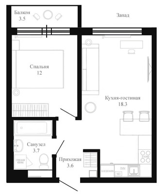 Сдам однокомнатную (1-комн.) квартиру, Большой Сампсониевский пр-кт, 69к5, Санкт-Петербург г