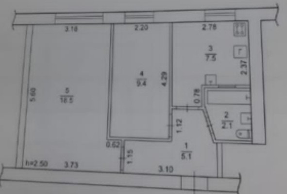 Продам двухкомнатную (2-комн.) квартиру, Строительная ул, 12, Саки г