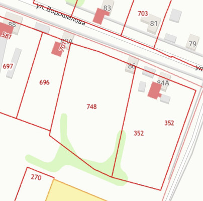 Продам участок 35 соток, ИЖС, Ворошилова ул, 86, Еремеевка х, 0 км от города