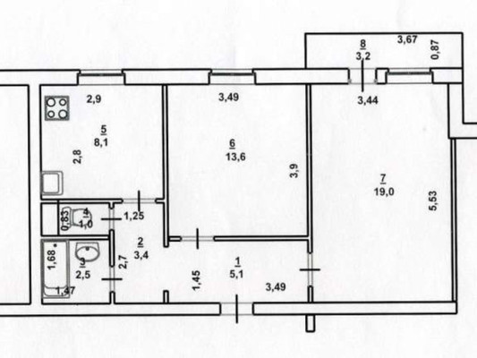 Продам двухкомнатную (2-комн.) квартиру, Курортная ул, 15, Саки г