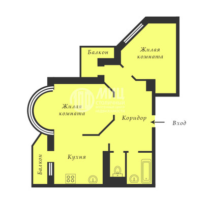 Продам двухкомнатную (2-комн.) квартиру, Новгородская ул, 5к1, Москва г