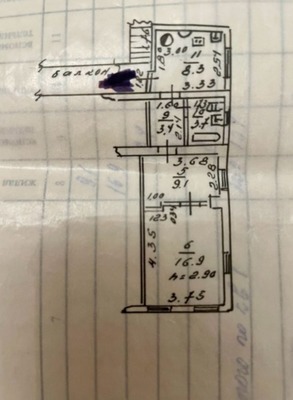 Продам двухкомнатную (2-комн.) квартиру, Седова ул, 109, Ростов-на-Дону г